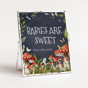 Whimsical Enchanted Mushroom Babies are Sweet Poster