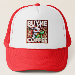 Whimsical Encounter: Buy Me A Coffee Trucker Hat