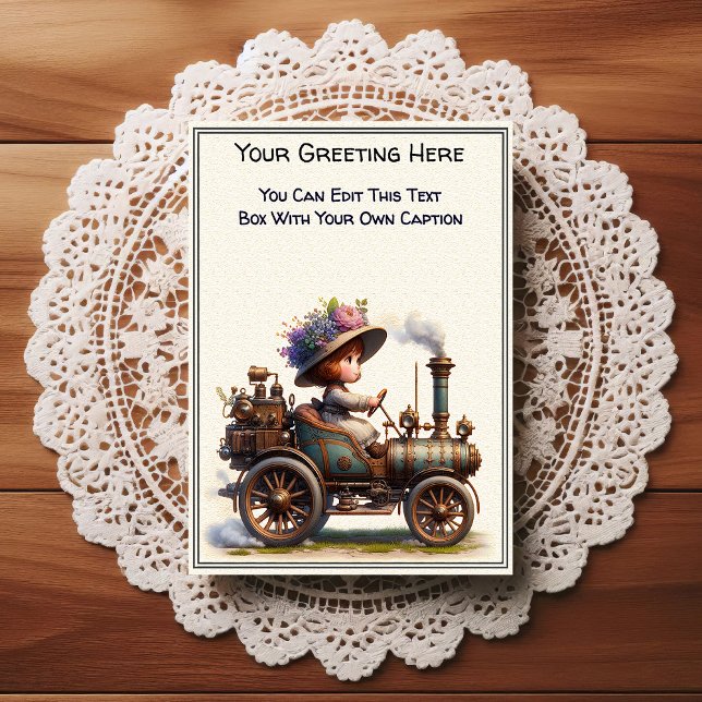 Whimsical Everyday Sentiment Steampunk Art   Postcard (Creator Uploaded)