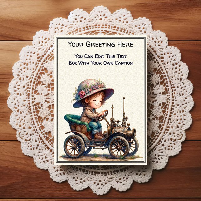 Whimsical Everyday Sentiment Steampunk Art   Postcard (Creator Uploaded)