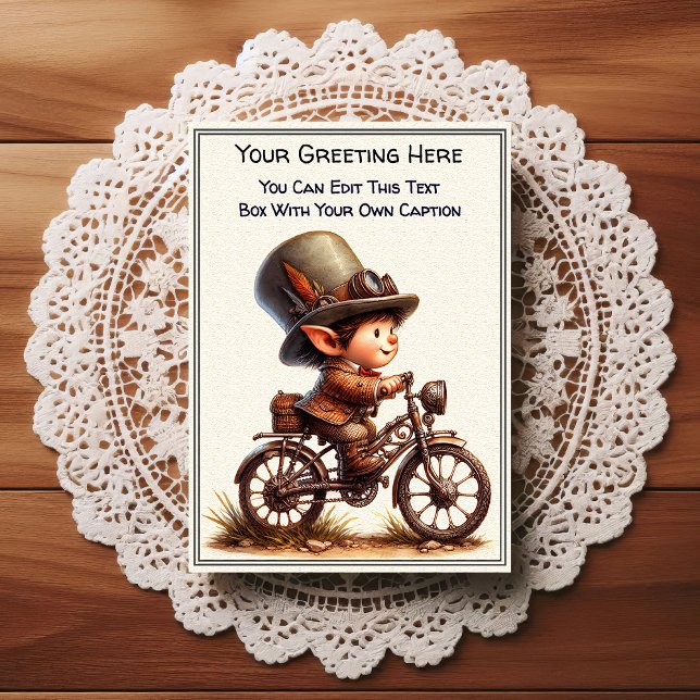 Whimsical Everyday Sentiment Steampunk Art   Postcard (Creator Uploaded)