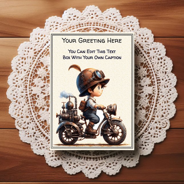 Whimsical Everyday Sentiment Steampunk Art   Postcard (Creator Uploaded)