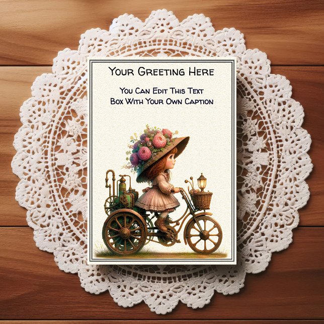 Whimsical Everyday Sentiment Steampunk Art   Postcard (Creator Uploaded)