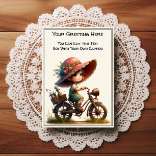 Whimsical Everyday Sentiment Steampunk Art Postcard