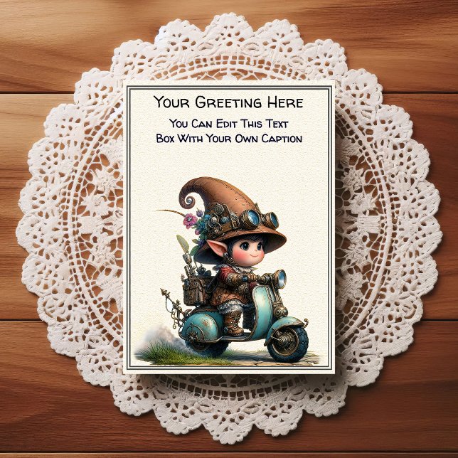 Whimsical Everyday Sentiment Steampunk Art   Postcard (Creator Uploaded)