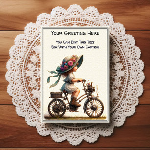 Whimsical Everyday Sentiment Steampunk Art Postcard