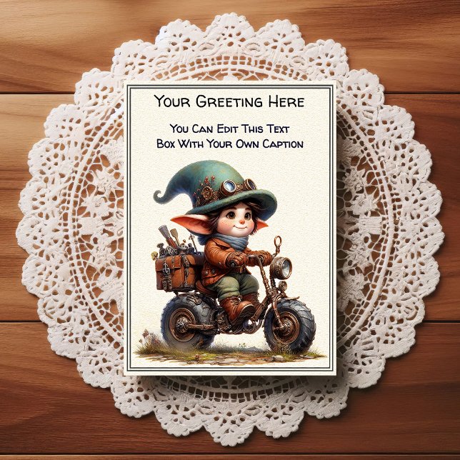 Whimsical Everyday Sentiment Steampunk Art   Postcard (Creator Uploaded)