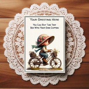 Whimsical Everyday Sentiment Steampunk Art Postcard