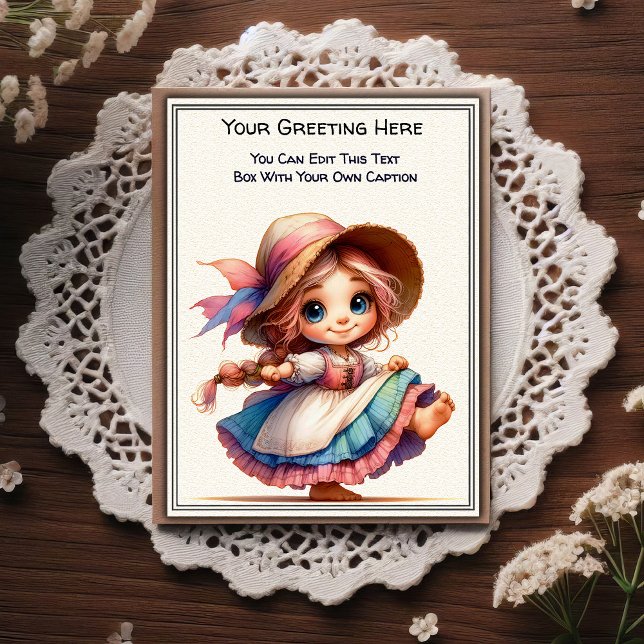 Whimsical Everyday Sentiment Storybook Art   Postcard (Creator Uploaded)