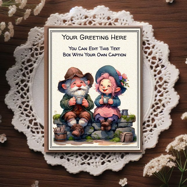 Whimsical Everyday Sentiment Storybook Art   Postcard (Creator Uploaded)