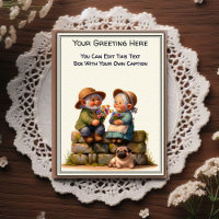 Whimsical Everyday Sentiment Storybook Art  