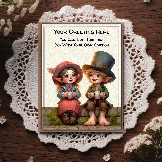 Whimsical Everyday Sentiment Storybook Art   Postcard (Creator Uploaded)