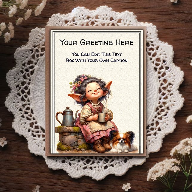 Whimsical Everyday Sentiment Storybook Art   Postcard (Creator Uploaded)