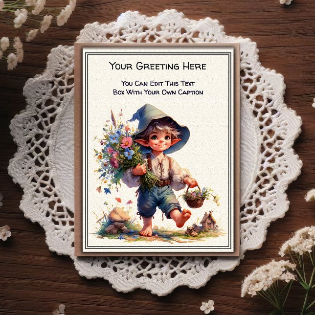 Whimsical Everyday Sentiment Storybook Art   Postcard (Creator Uploaded)