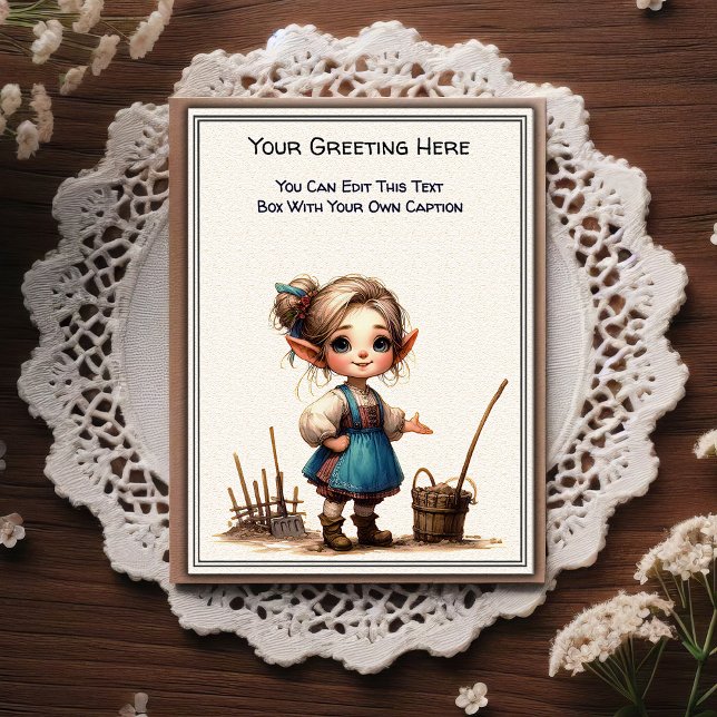 Whimsical Everyday Sentiment Storybook Art   Postcard (Creator Uploaded)