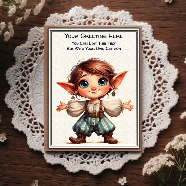 Whimsical Everyday Sentiment Storybook Art   Postcard (Creator Uploaded)