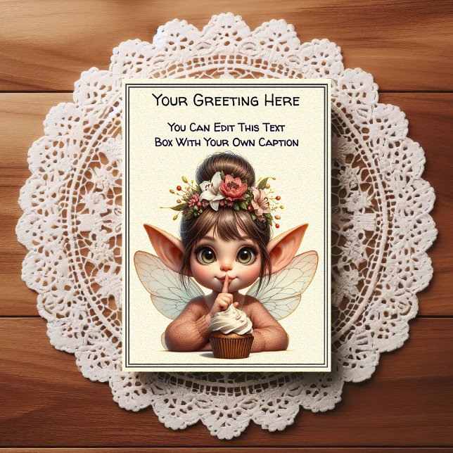 Whimsical Everyday Sentiment Storybook Fairy Postcard (Creator Uploaded)