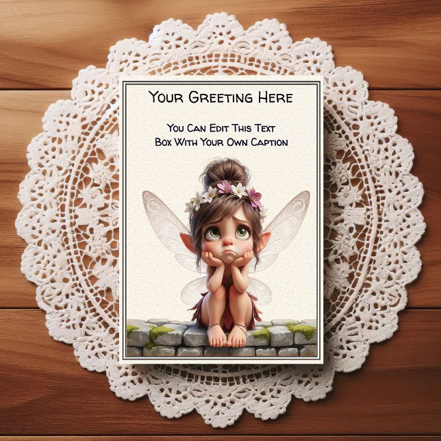 Whimsical Everyday Sentiment Storybook Fairy Postcard (Creator Uploaded)