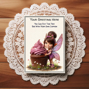 Whimsical Everyday Sentiment Storybook Fairy Postcard