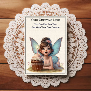 Whimsical Everyday Sentiment Storybook Fairy Postcard