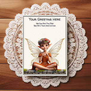 Whimsical Everyday Sentiment Storybook Fairy Postcard