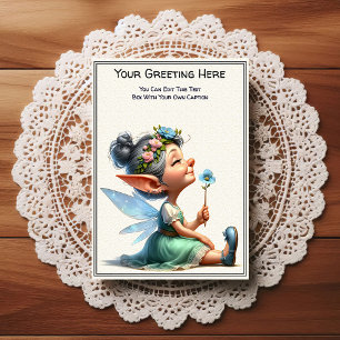 Whimsical Everyday Sentiment Storybook Fairy Postcard