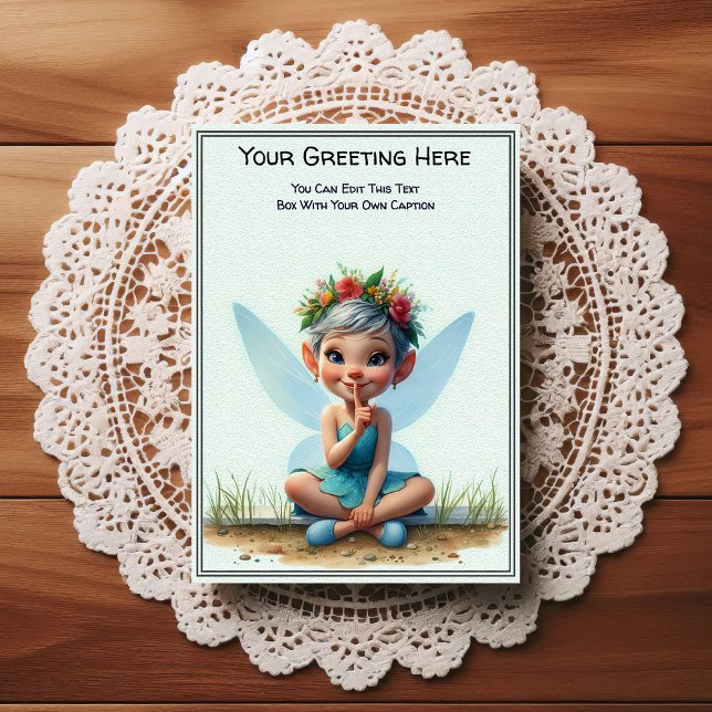 Whimsical Everyday Sentiment Storybook Fairy Postcard (Creator Uploaded)