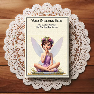 Whimsical Everyday Sentiment Storybook Fairy Postcard