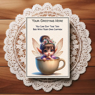 Whimsical Everyday Sentiment Storybook Fairy Postcard