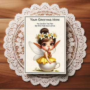 Whimsical Everyday Sentiment Storybook Fairy Postcard