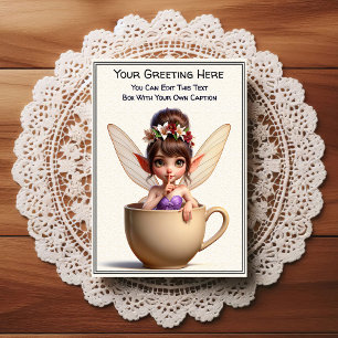 Whimsical Everyday Sentiment Storybook Fairy Postcard