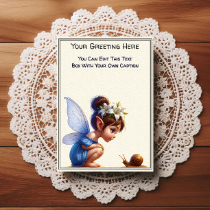 Whimsical Everyday Sentiment Storybook Fairy Postcard