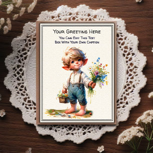 Whimsical Everyday Sentiment Vintage Art Postcard