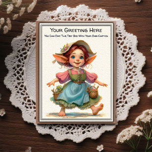 Whimsical Everyday Sentiment Vintage Art Postcard