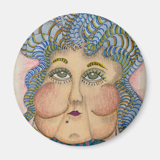 Whimsical Face Magnet