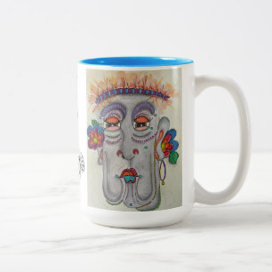 Whimsical Face Mug