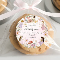 Whimsical Fairies Birthday Flower Garden Meadow