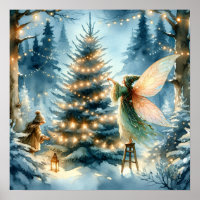 Whimsical Fairies in Winter Wonderland