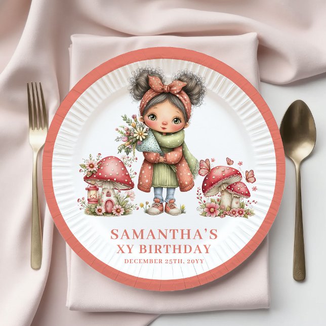 Whimsical Fairy 6th Birthday Blush Pink Plates (Whimsical Fairy 6th Birthday Blush Pink Plates)