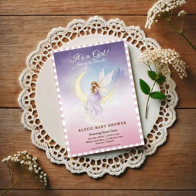Whimsical Fairy Baby Shower Invitation (Creator Uploaded)
