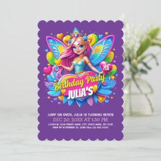 Whimsical Fairy Birthday Celebration Invitation