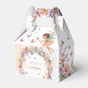 Whimsical fairy garden 2nd birthday favour box