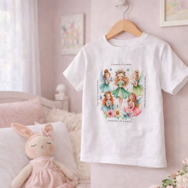 Whimsical Fairy Garden Kids Graphic Shirt (Creator Uploaded)