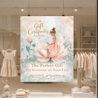 Whimsical Fairy Gift Certificate Promo Poster
