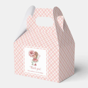 Whimsical Fairy Girl Blush Floral Birthday Favour Box
