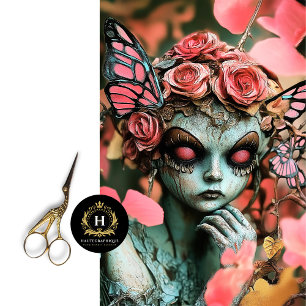 Whimsical Fairy Gothic Paris Gargoyle Decoupage  Tissue Paper