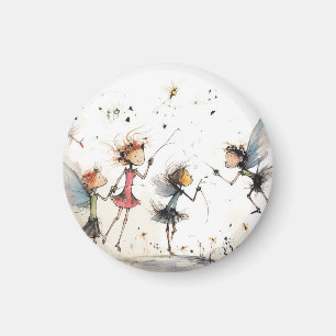 Whimsical fairy magnet cute fairies
