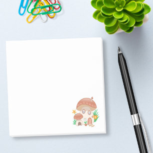 Whimsical Fairy Mushroom House Post-it Notes