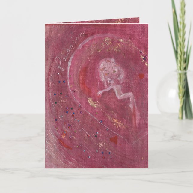 Whimsical Fairy Passion Thank You Card (Front)