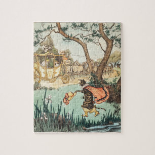 Whimsical Fairy Tale Cat Nursery Wall Decor Jigsaw Puzzle